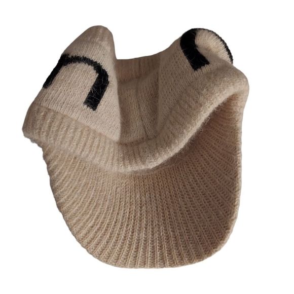 Fashion Lettering Knit Visor - Picture 3 of 4